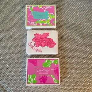 Lilly Pulitzer for Estée Lauder Mini Eye Shadow Compacts Set of 3